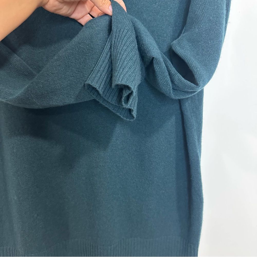 Antonio Melani Womens 100% Cashmere Sweatshirt Green V-Neck Blouse Size XL - Picture 4 of 6